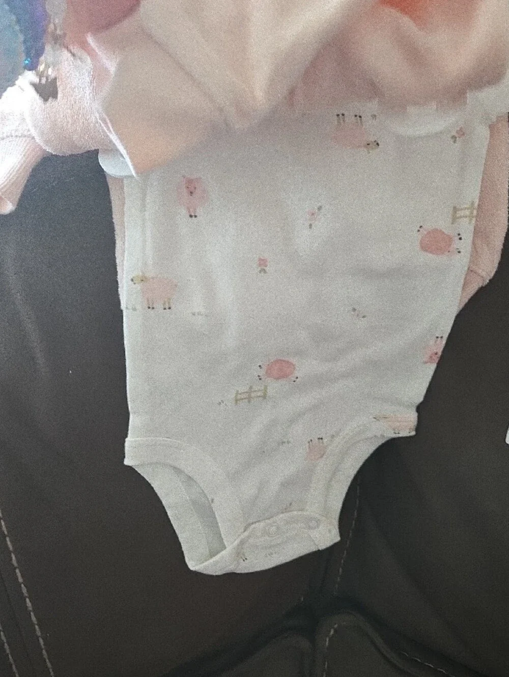 Carter's Light Pink Lamb Plush 3-Piece Set